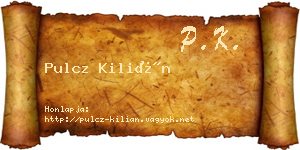 Pulcz Kilián névjegykártya